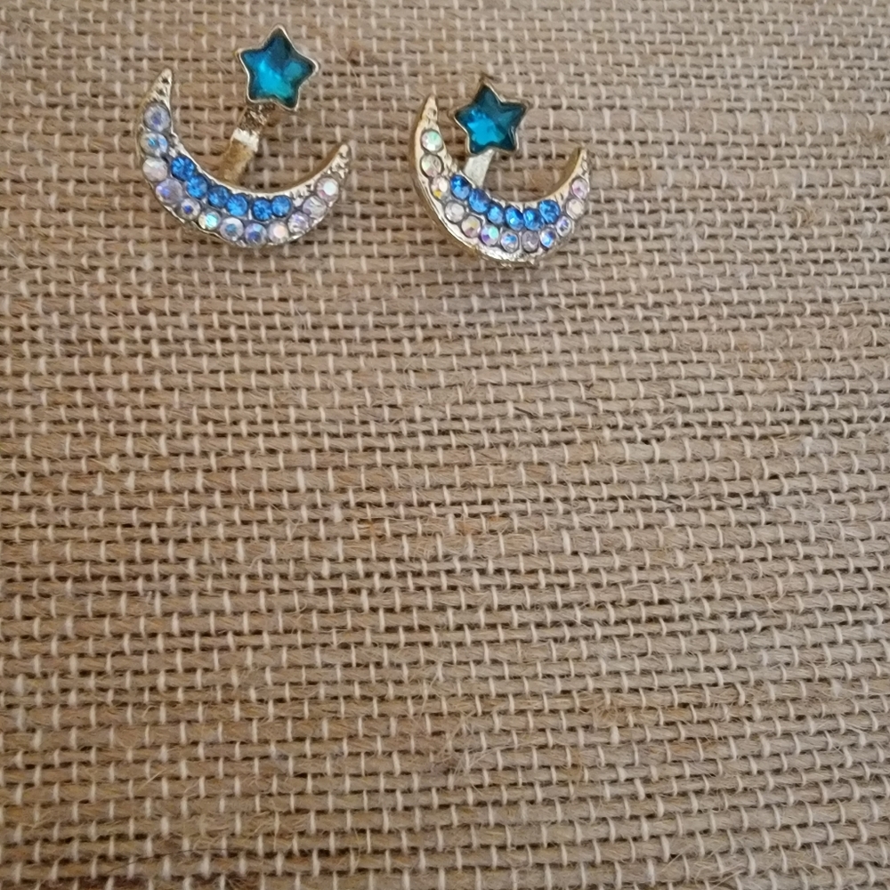 STAR STUD WITH MOON EARRING JACKET